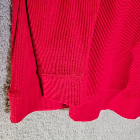 Karen Scott Sport Womens Red Waffle Knit Long Sleeve Pullover Size M Soft & Brea - Picture 7 of 15